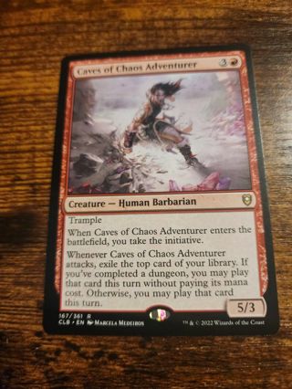 Magic the gathering mtg Caves of Chaos Adventurer rare card Baldurs Gate