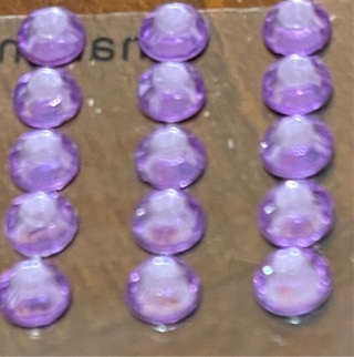 15 Adhesive Gems In Lavender 
