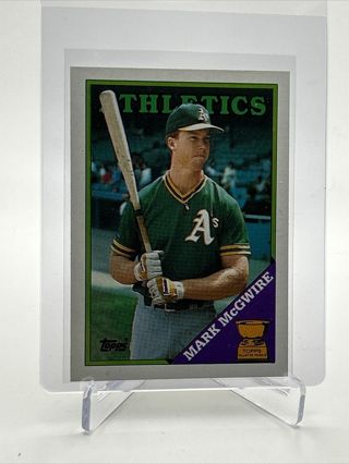 1988 Topps Mark McGwire Baseball Card #580