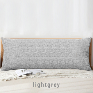 Cotton Linen Pillow Case for Sofa Bed Headboard Couch Backrest Cushion Cover Pillowcase Long Body