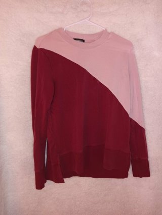 Summersalt Pink & Maroon Colorblack Sweatshirt / Ladies Size Medium