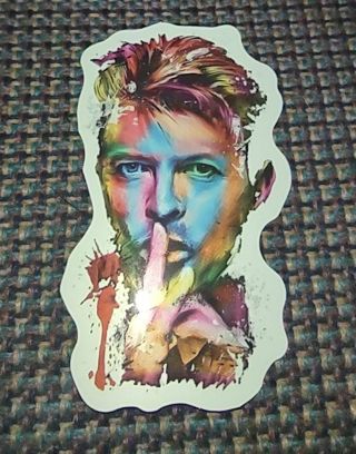 David Bowie Ziggie Stardust band sticker for PS4 Xbox One laptop computer or water bottle