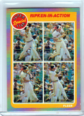 Cal Ripken, Jr., 1985 Fleer Ripken in Action Card #626, Baltimore Orioles, (L5