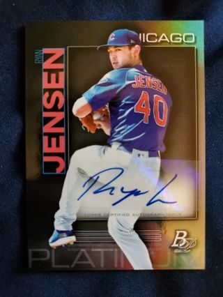 2020 Bowman Platinum Top Prospects Autograph Ryan Jensen