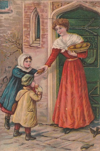 Vintage Unused Postcard: e: Give Us This Day Our Daily Bread