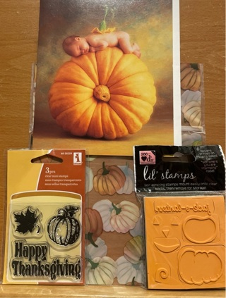 Halloween card & stamps