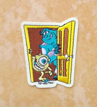 1 MONSTERS INC Patch IRON ON Patch Animated Movie Clothing accessories Embroidery Applique Badge