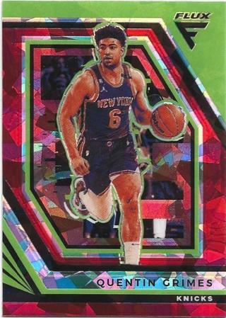 2022-23 FLUX QUENTIN GRIMES RED CRACKED ICE PRIZM REFRACTOR CARD