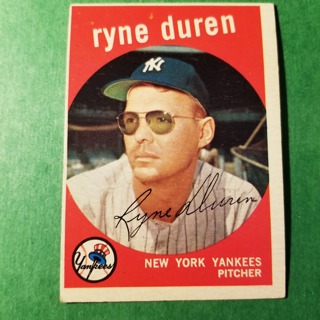 1959 - TOPPS BASEBALL CARD NO. 485 - RYAN DUREN - YANKEES