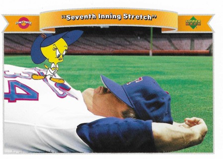 1991 Upper Deck Looney Tunes Baseball Card #94 Nolan Ryan Tweety Bird