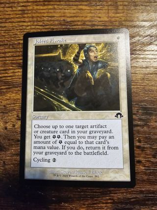 Magic the gathering mtg Jolted Awake retro frame Modern Horizons 3