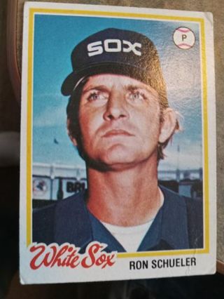 1978 TOPPS RON SCHUELER CHICAGO WHITE SOX BASEBALL CARD# 409