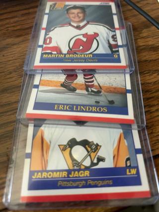 1990-91 Score Hockey Jagr, Lindros, Brodeur ROOKIE RC Lot