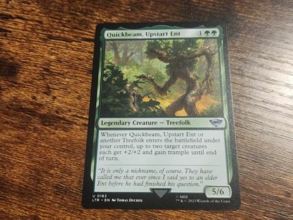 Magic the gathering mtg Quickbeam Upstart Ent Lord of the rings