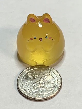 PUDDING CAT~#7~ORANGE~1 CAT ONLY~GLOW IN THE DARK~FREE SHIPPING!