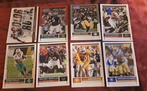 8 card NFL inserts rcs lot