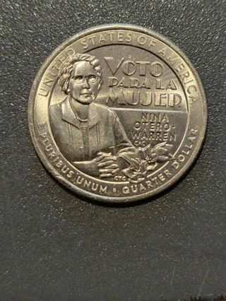 2022 Denver mint Nina Otero Warren Quarter.