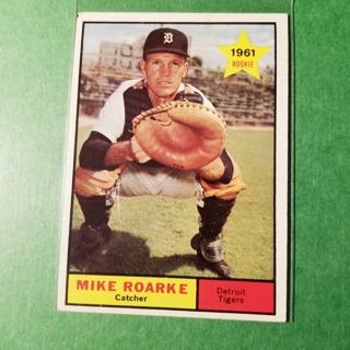 1961 - TOPPS BASEBALL CARD NO. 376 - MIKE ROAKE ROOKIE - TIGERS - EXMT-NRMT+