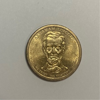 Abraham Lincoln Gold Presidential One Dollar Coin!