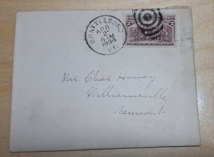 1894 cover from Vermont