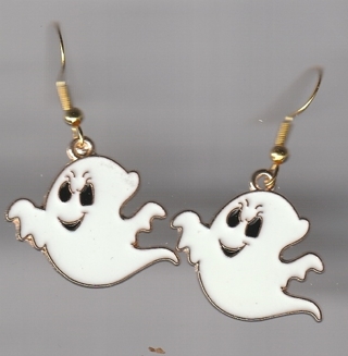 GP ENAMEL SCAREY EYED GHOST EARRINGS (PLEASE READ DESCRIPTION