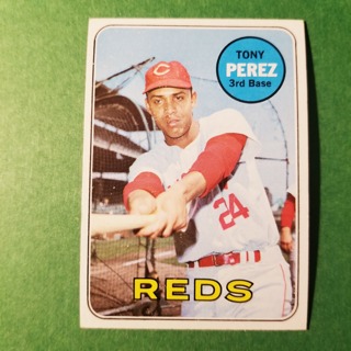 1969 - TOPPS EXMT - NRMT BASEBALL - CARD NO. 295  - TONY PEREZ - REDS