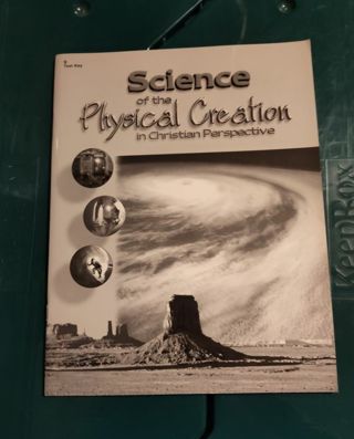 Unused Book Science of the Physical Creation In Christian Perspective 9th Test Key