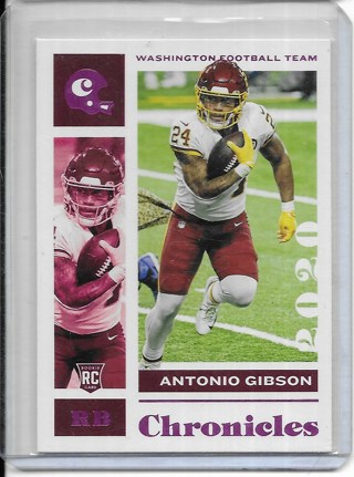 Antonio Gibson 2020 Chronicles Pink #100