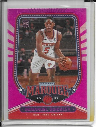 Immanuel Quickley 2020-21 Chronicles Marquee Pink #264