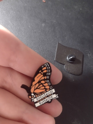 Antisocial Butterfly Pin