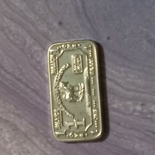 .999 1 Gram Silver Fractional Art Bar -Horse