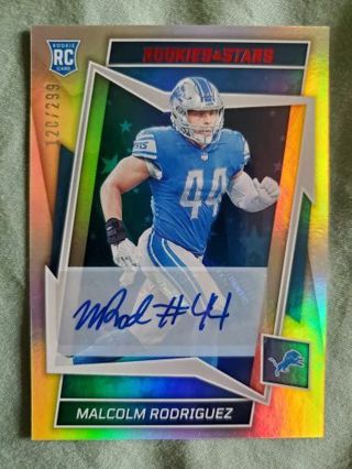 2022 Panini Rookies & Stars Autograph Malcolm Rodriguez