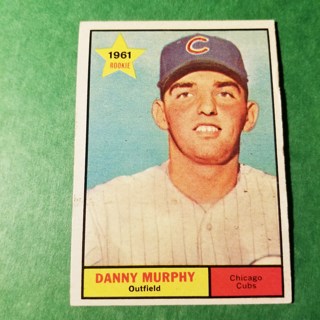 1961 - TOPPS BASEBALL CARD NO. 214 - DANNY MURPHY ROOKIE - CUBS