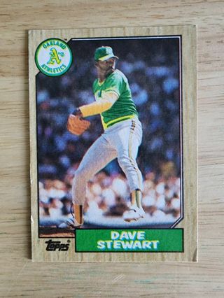 87 Topps Dave Stewart #14