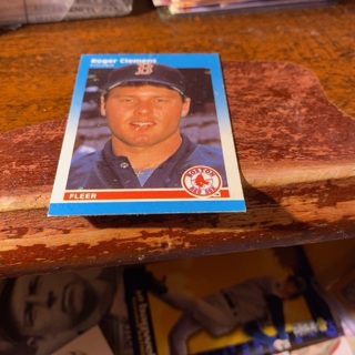 1987 fleer mini roger Clemens baseball card 