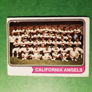 1974 - TOPPS BASEBALL CARD NO. 114 - CALIFORNIA TEAM - ANGELS - NRMT+