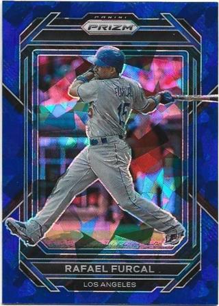 2023 PRIZM RAFAEL FURCAL BLUE CRACKED ICE PRIZM REFRACTOR CARD