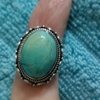 Sterling silver turquoise ring size 8.5