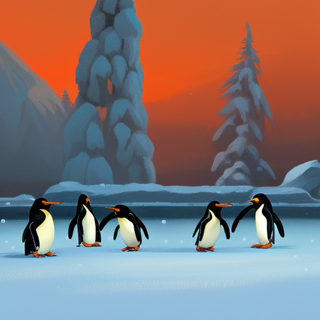 Listia Digital Collectible: Penguin Family