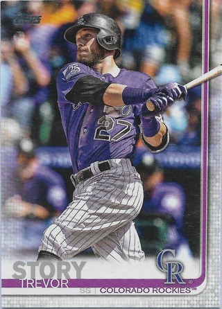  2019 Topps #460 Trevor Story Colorado Rockies