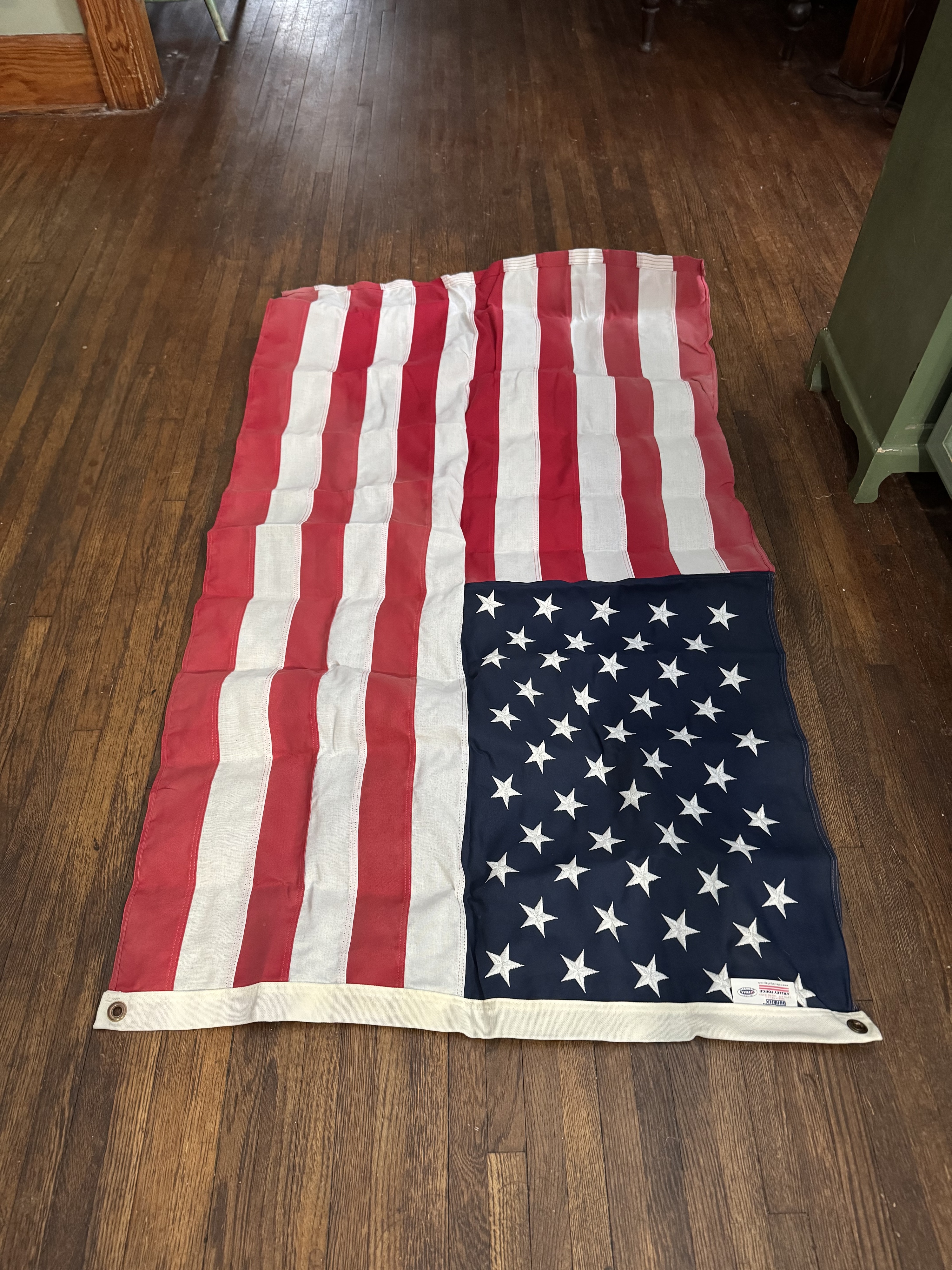 Free: US Flag Duratex Valley Forge Durable Polyester Flag 3 X 5 ft. Celebrate our 250 Year Anniversary