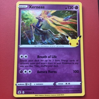 Pokemon trading card - Xerneas Holo Card