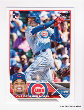 Christopher Morel, 2023 Topps Series One ROOKIE Card #308 Chicago Cubs, (LB8)