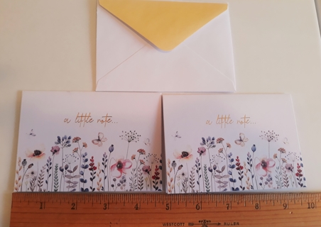 2 Spring-themed Notecards (with Envelopes)