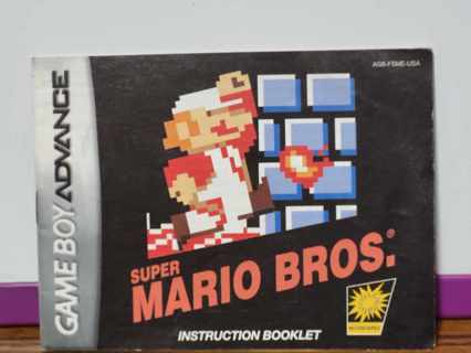 GB Advance Mario Bros Booklet