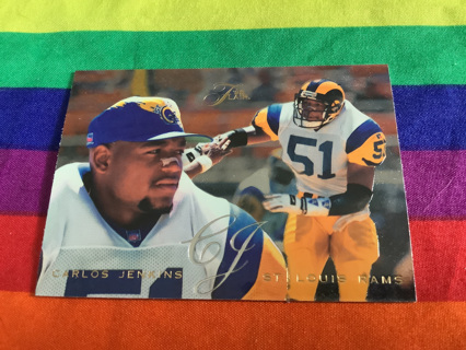 LAST RELIST Carlos Jenkins St Louis Rams Flair 95 Fleer 1995 Rare Football Card #176