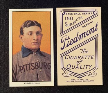 1909 T206 Honus Wagner reprint card