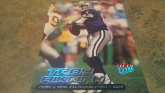 2000 FLEER ULTRA TROY AIKMAN DALLAS COWBOYS FOOTBALL CARD# 180