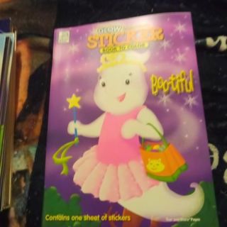 #1-Boo-tiful Glow In the Dark Stickers Coloring Book