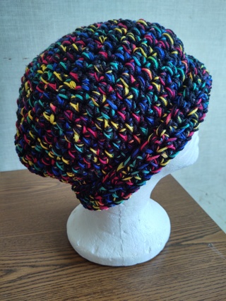 Hand Crocheted Slouch Hat 